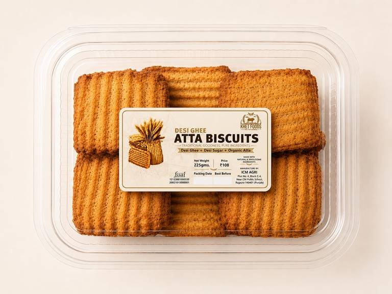 Wheat and desi ghee Biscuits